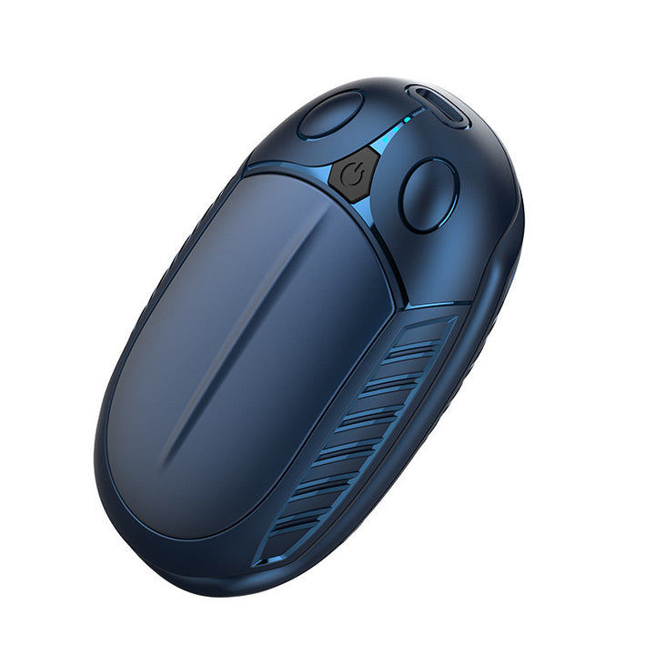 Rechargeable hand warmer charging a phone
