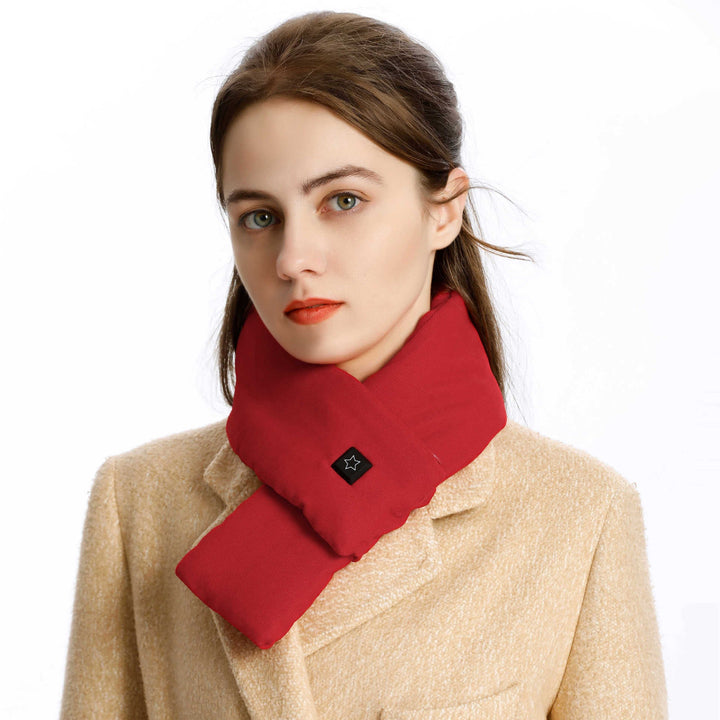 Plushridge™ Cotton Heated Scarf with 3 Heat Levels and 7-Hour Battery