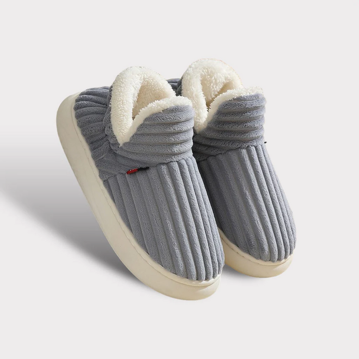 Fluffy Fleece Winter Slippers with Thick, Non-Slip Soles