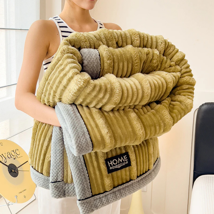 Plushridge™ Warm Plush Fleece Blanket for Bed and Couch, Lightweight Warmth