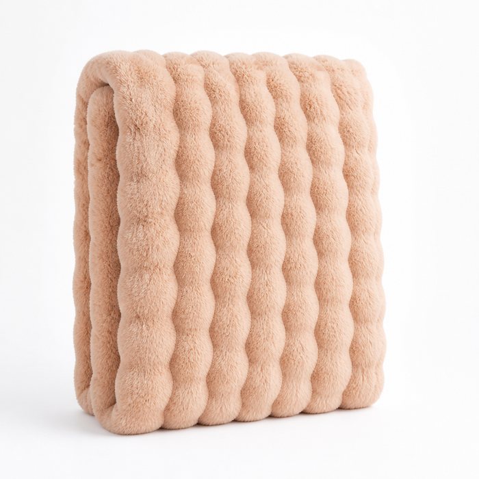 Plushridge™ Ribbed Plush Knit Blanket, Soft, Warm and Machine Washable