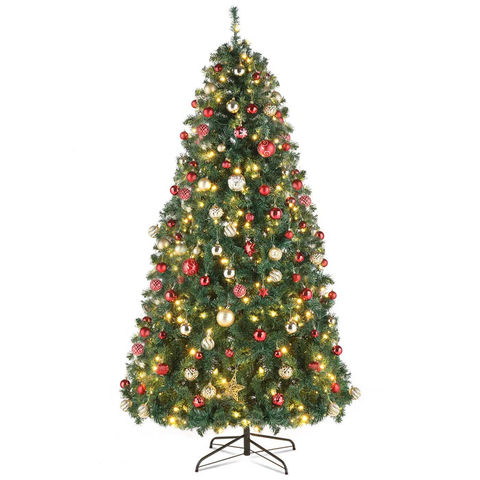 Plushridge 10 ft Pre-Lit Christmas Tree with 1200 LED Lights