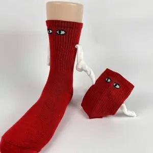 Plushridge Magnetic Hand-Holding Couple Socks, Funny Gift
