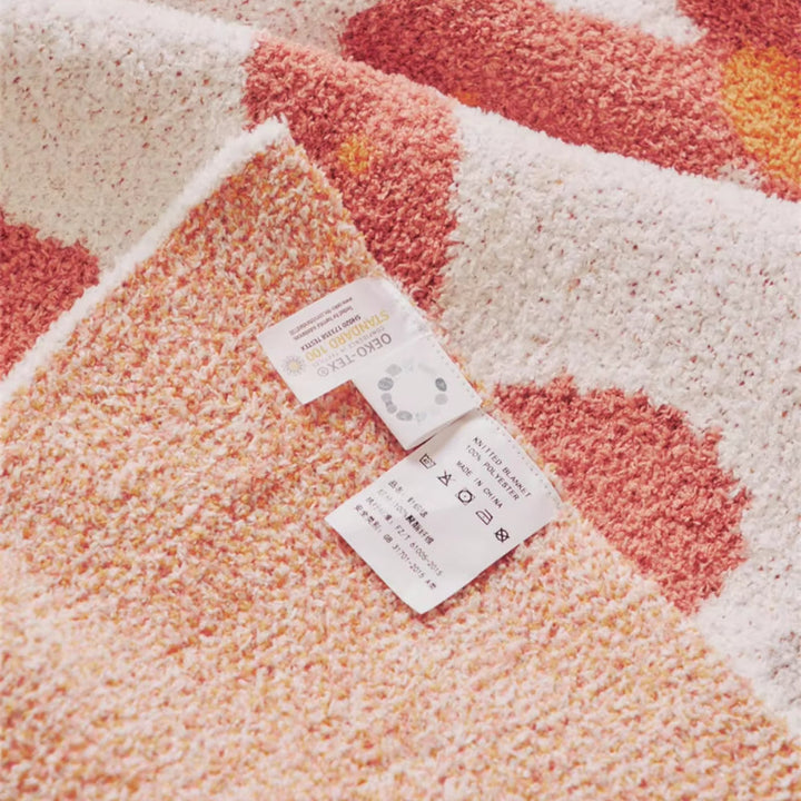 Alvian Floral Soft Knit Throw Blanket