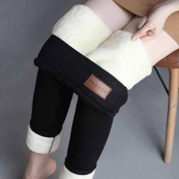 Thick Fleece Lined Thermal Leggings for Women