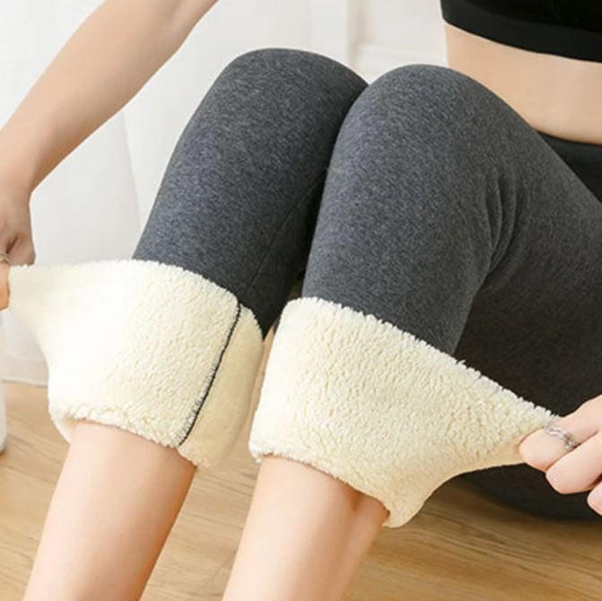 Thick Fleece Lined Thermal Leggings for Women