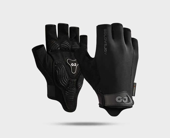 Plushridge Half-Finger Cycling Gloves with Shock-Absorbing Palm