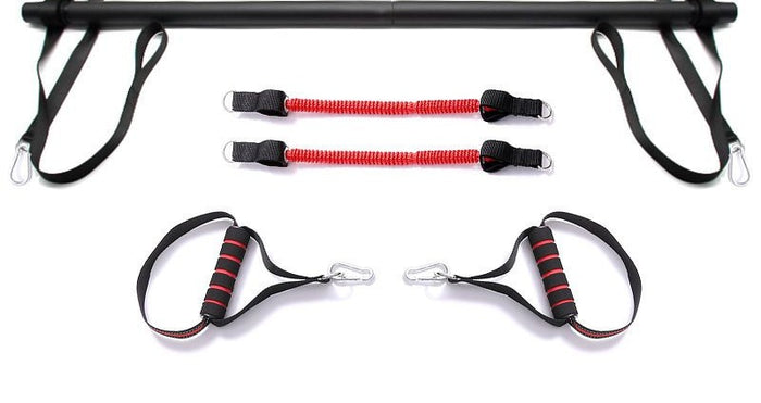 Plushridge Pilates Bar Kit with Resistance Bands and Foot Straps