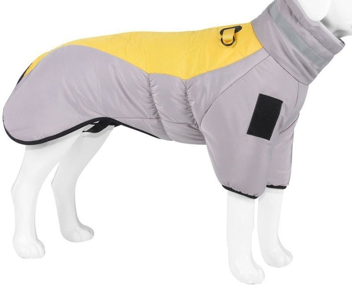 Plushridge Padded Winter Dog Coat with High Collar