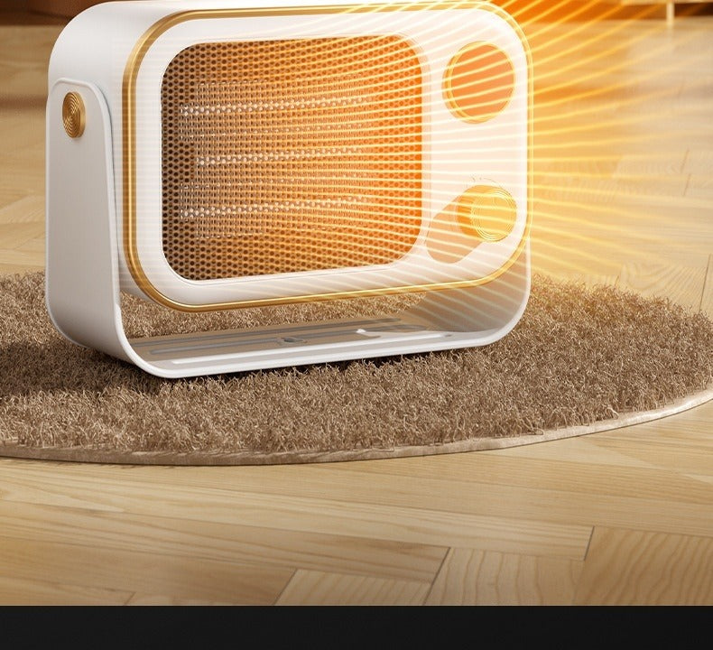 Retro wall mounted ceramic fan heater