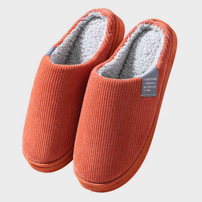 Plushridge™ Soft Warm-Lined Slippers with Durable Easy Slip-On Sole
