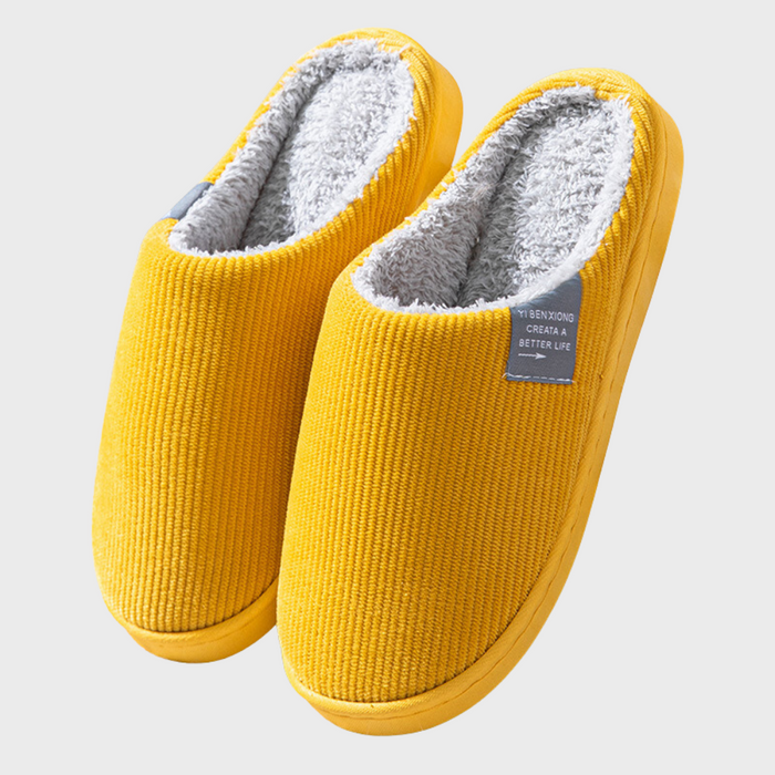 Plushridge™ Soft Warm-Lined Slippers with Durable Easy Slip-On Sole