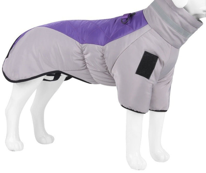 Plushridge Padded Winter Dog Coat with High Collar