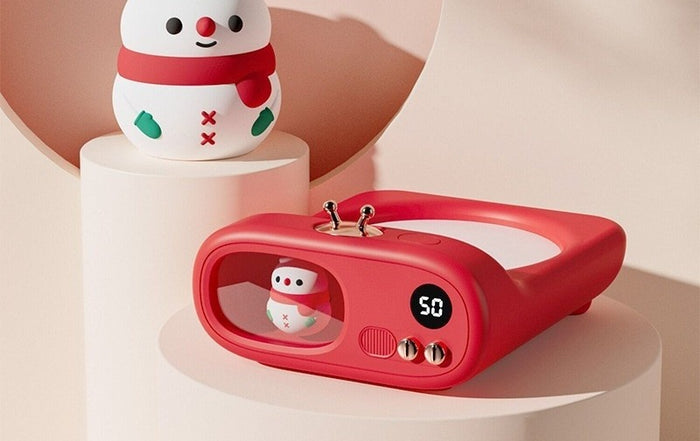 Plushridge Cute TV Mug Warmer with Character Figure and Night Light