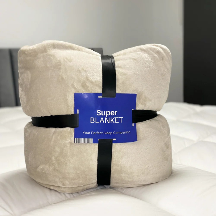 Plushridge™ Giant Oversized Blanket 124 x 124 in, Fits Up to 6 Adults