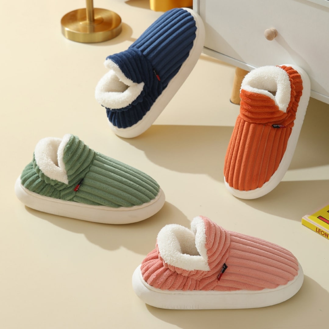 Cushioned Winter Slippers with Thick Non-Slip Soles