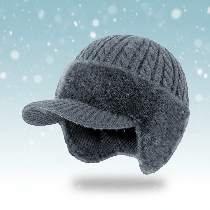 Extra Warm Trapper Hat with Built-In Ear Flaps