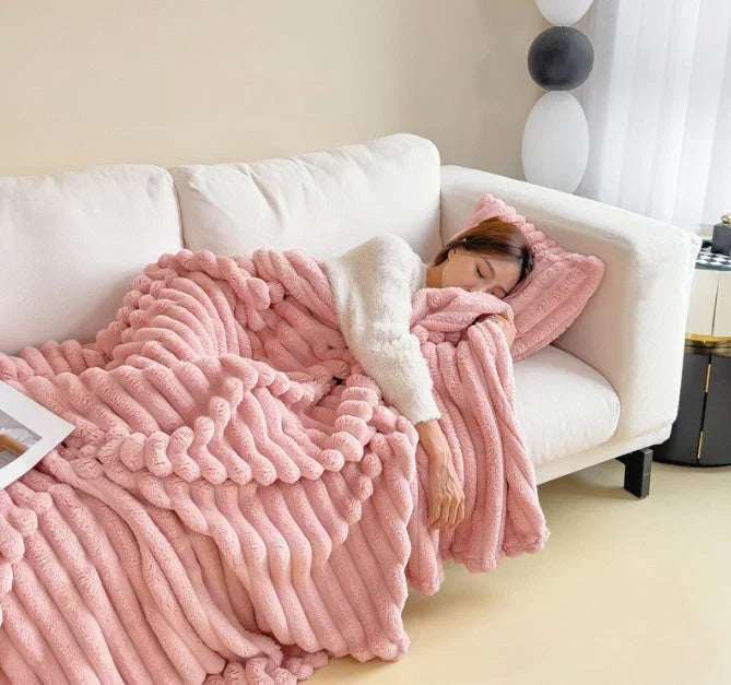 Fleece Decke Flauschig | Leicht, Weich &amp; Maschinenwaschbar bei 30°C | Kuschelig Warm für Sofa, Bett &amp; Unterwegs