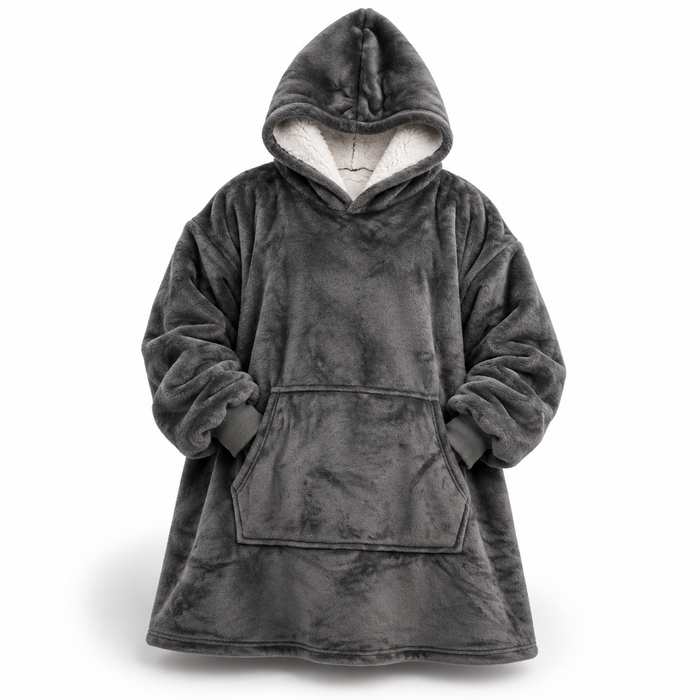 Plushridge™ Ultra-Soft Oversized Sherpa Hoodie Blanket with Big Pocket