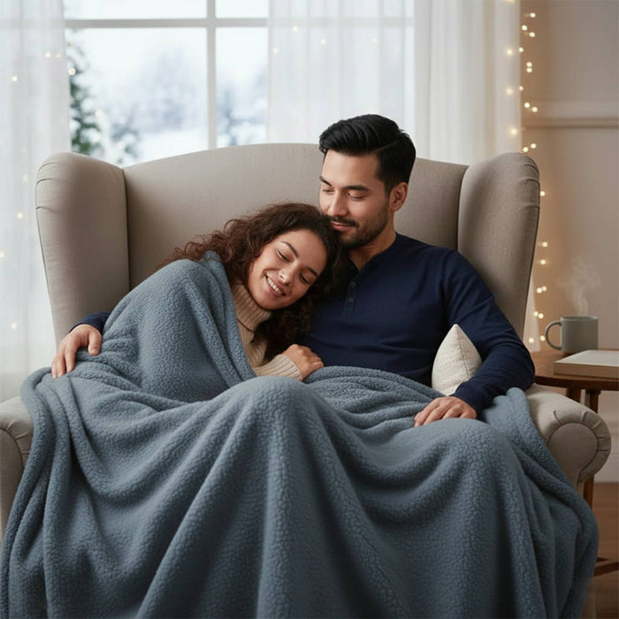 Plushridge™ Waterproof Protective Blanket for Bed and Couch, Soft Top