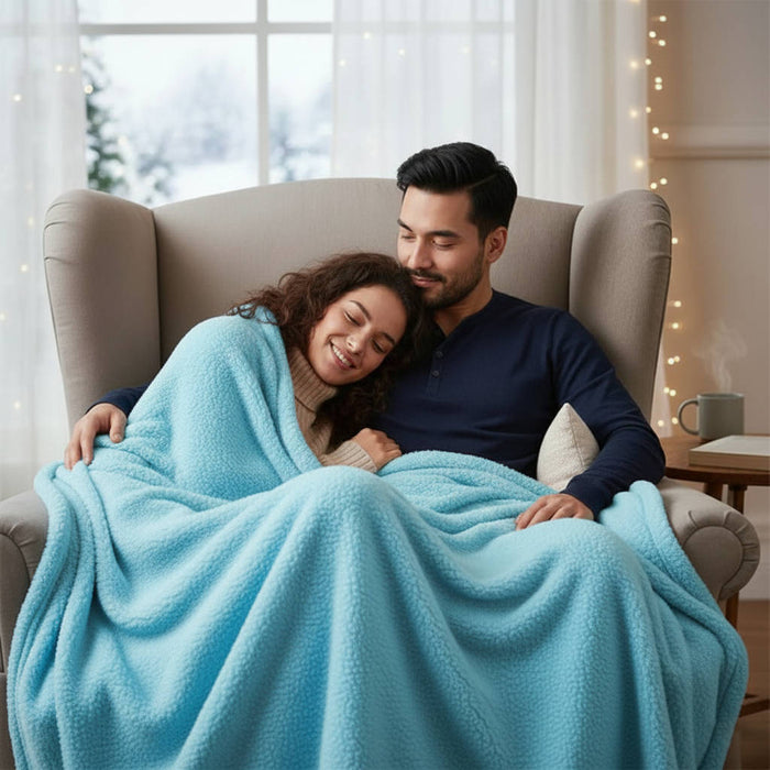 Plushridge™ Waterproof Protective Blanket for Bed and Couch, Soft Top