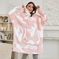 Plushridge™ Fleece Hoodie Blanket with Big Hood and Pockets – One Size