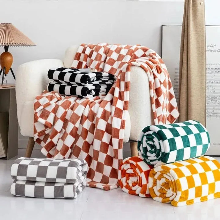 COZYCHECK – Flannel fleece blanket | Soft, warm, and suitable for year-round use