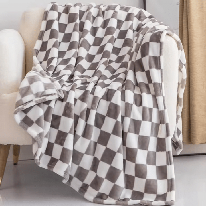 COZYCHECK – Flannel fleece blanket | Soft, warm, and suitable for year-round use