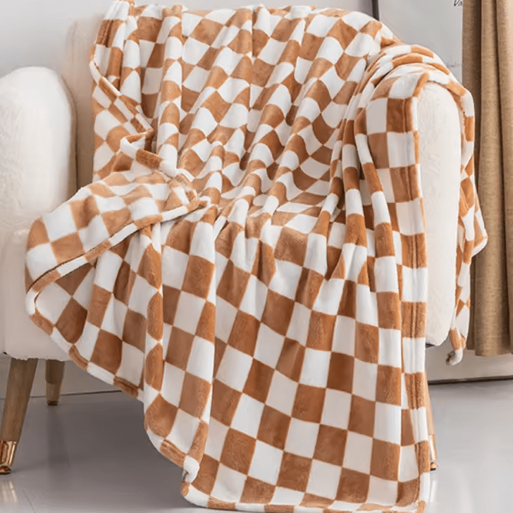 COZYCHECK – Flannel fleece blanket | Soft, warm, and suitable for year-round use