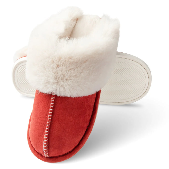 Plushridge™ Women's Fluffy Winter Slippers with Memory Foam Insole
