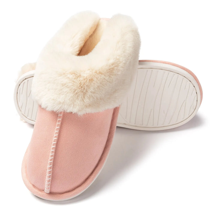 Plushridge™ Women's Fluffy Winter Slippers with Memory Foam Insole