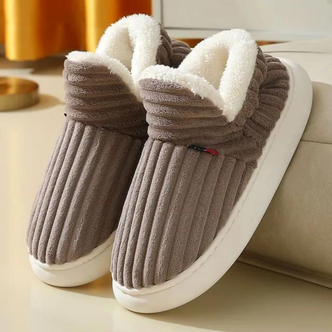 Cushioned Winter Slippers with Thick Non-Slip Soles