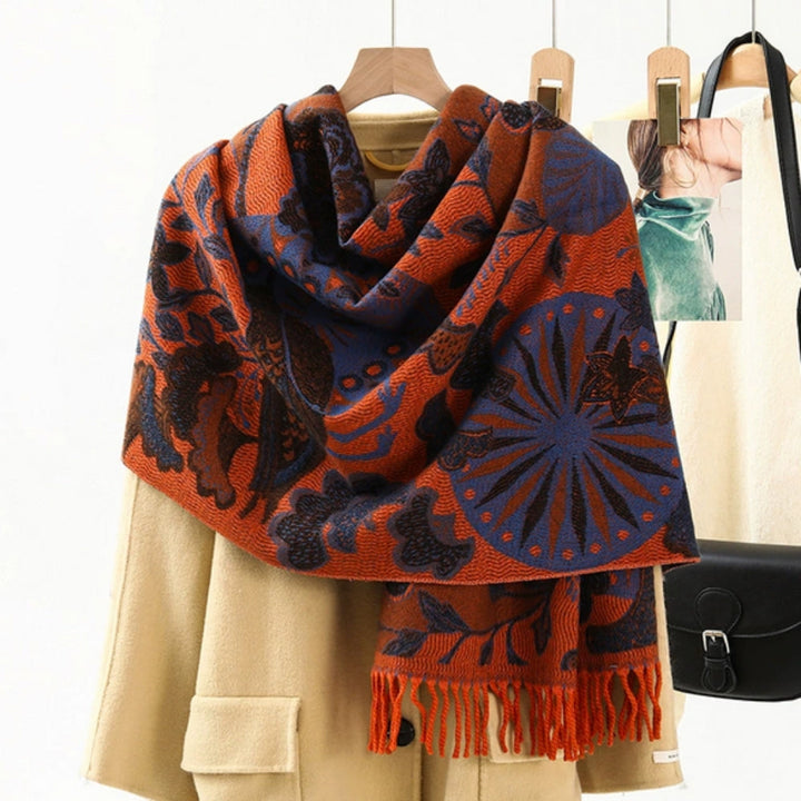 Luxury Ethnic Pattern Pashmina Shawl Scarf for Women