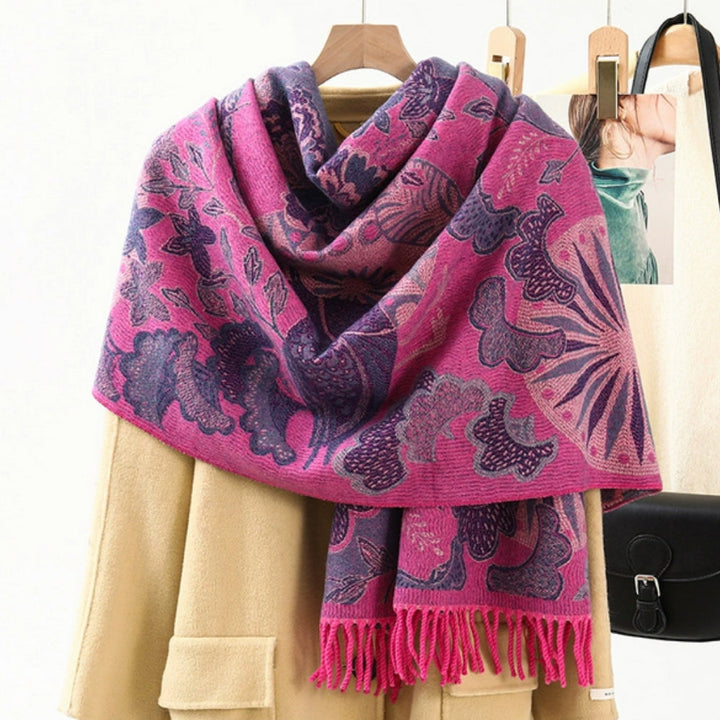 Luxury Ethnic Pattern Pashmina Shawl Scarf for Women
