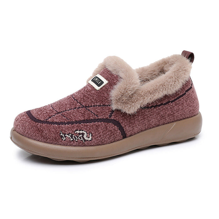 Plushridge™ Fleece-Lined House Slippers with Breathable Textile Upper