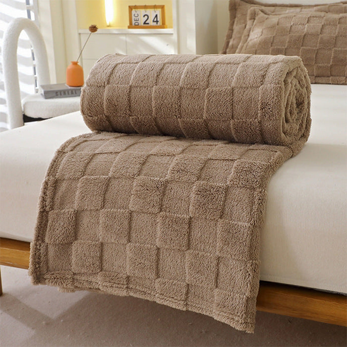 Plushridge™ Honeycomb Throw Blanket, Soft Breathable and Quick-Drying