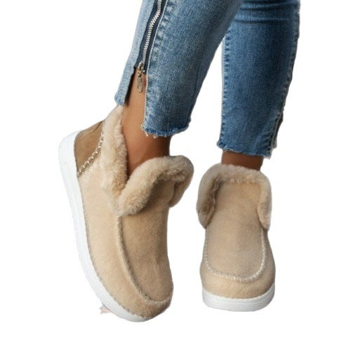 Plushridge™ Women's Fleece Slippers with Warm Lining and Non-Slip Sole