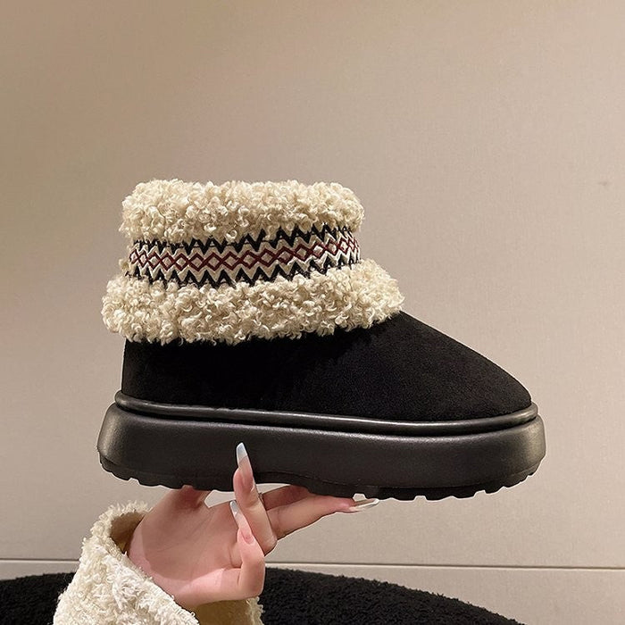 Plushridge™ Women's Plush-Lined Slippers with Fashionable Accents