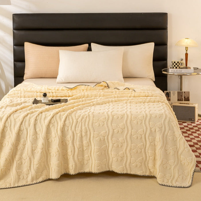 Plushridge™ Soft Floral Blanket for Bed and Couch, Machine Washable