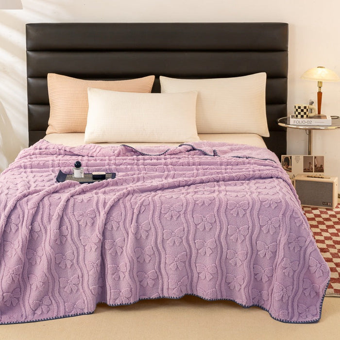 Plushridge™ Soft Floral Blanket for Bed and Couch, Machine Washable