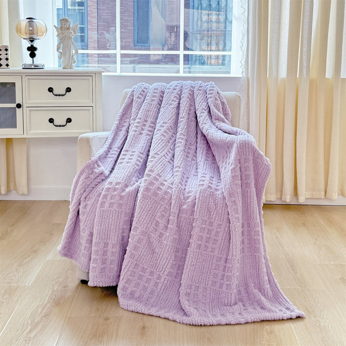 Plushridge™ Textured Waffle Throw Blanket – Soft, Generous and Stylish