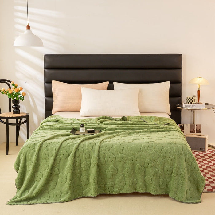 Plushridge™ Soft Floral Blanket for Bed and Couch, Machine Washable