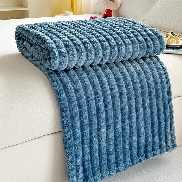 Plushridge™ Ridge Textured Plush Throw Blanket, Ultra-Soft and Washable