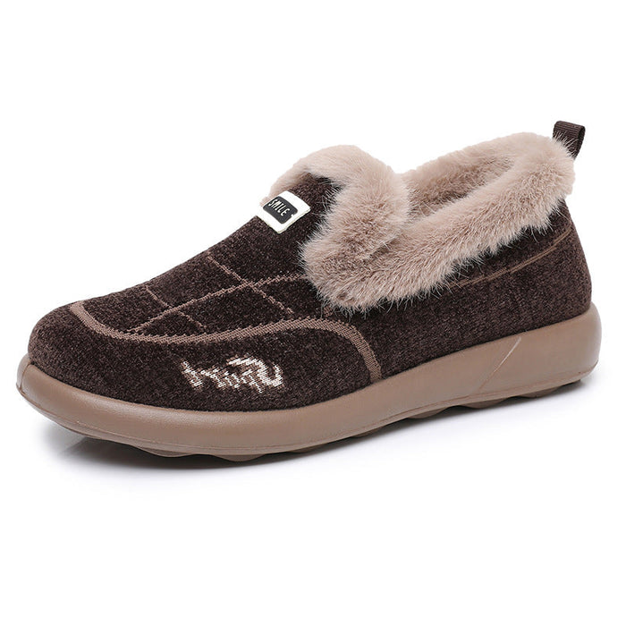 Plushridge™ Fleece-Lined House Slippers with Breathable Textile Upper