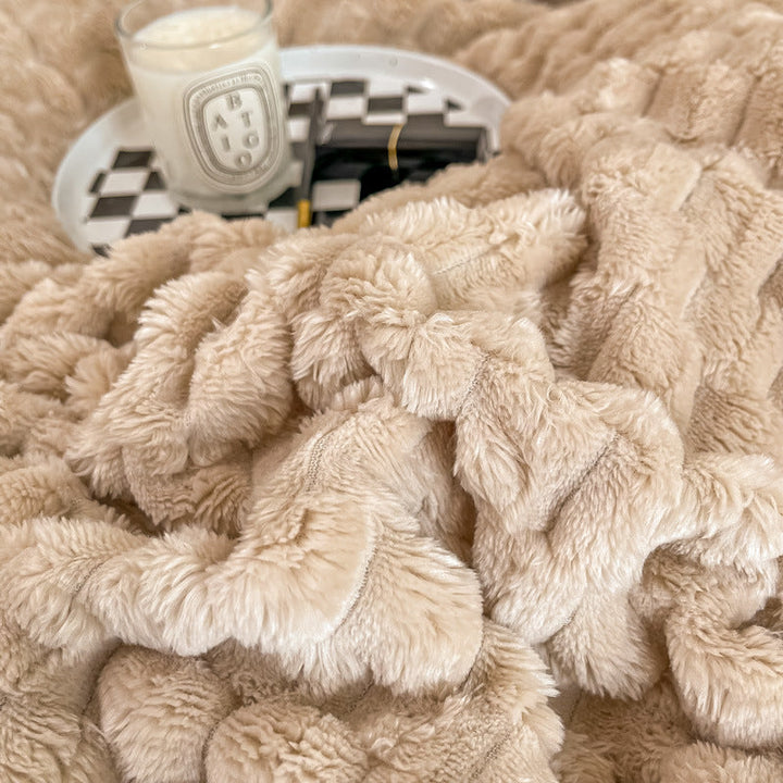 Luxurious Textured Throw Blanket