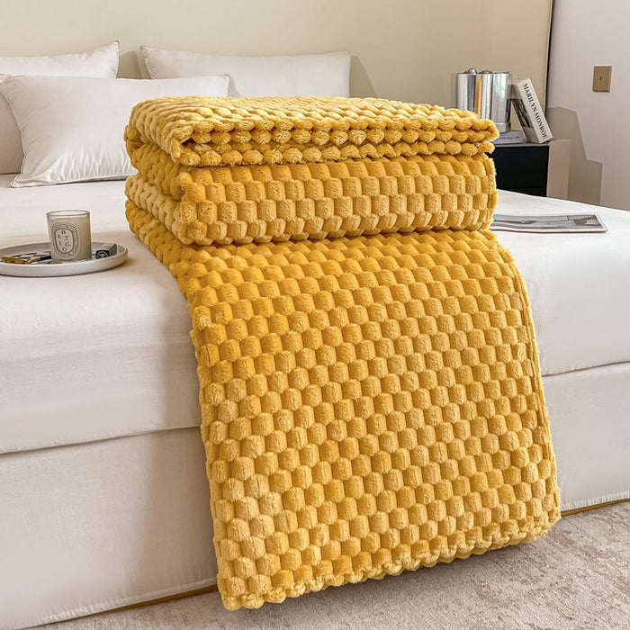 Plushridge™ Textured Plush Throw Blanket for Couch and Bed, Ultra Soft