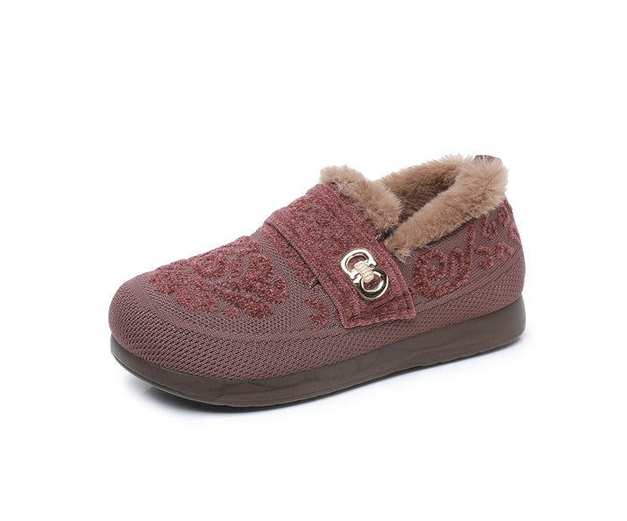 Plushridge™ Women's Cozy Lined Slippers with Buckle and Non-Slip Sole