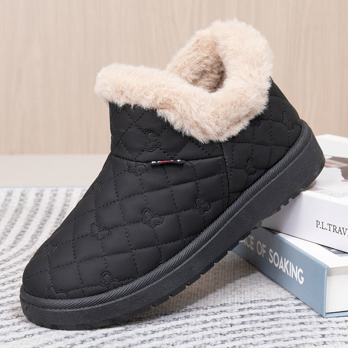 Plushridge™ Women's Fleece-Lined Slippers with Shape-Keeping Upper