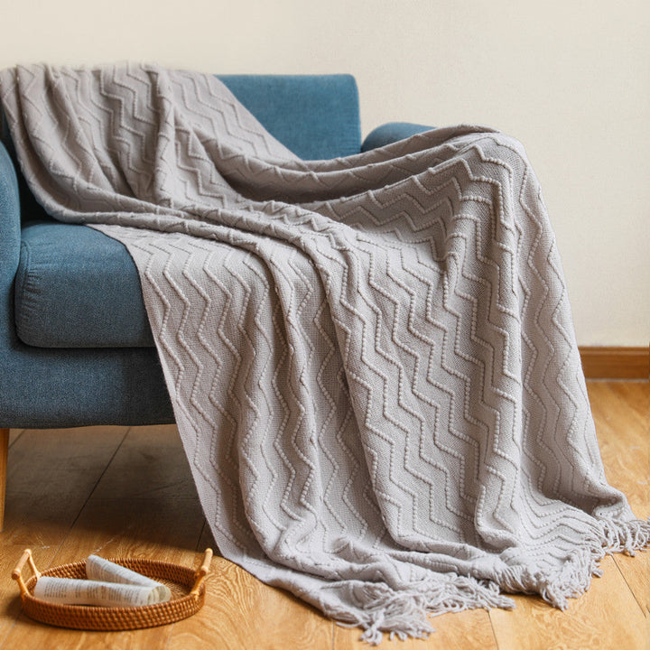 Cozy Textured Throw Blanket