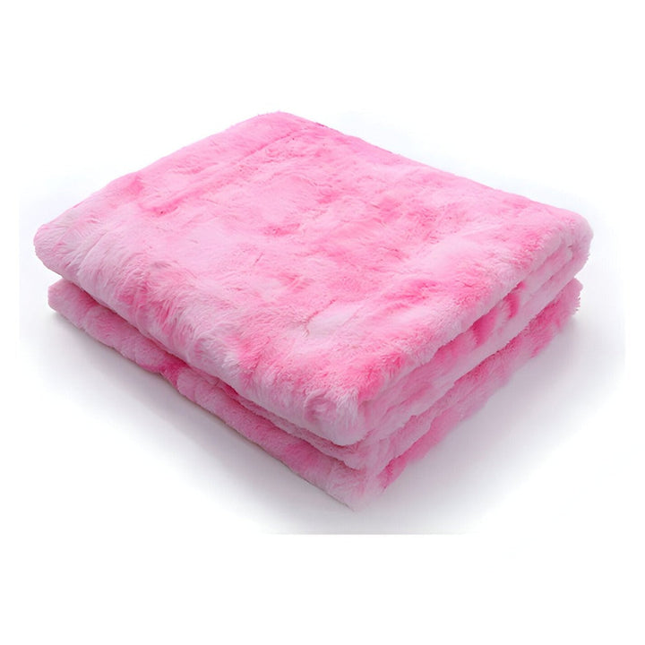 Soft Velour Winter Blanket – Warm Coral Fleece Blanket in Batik Style